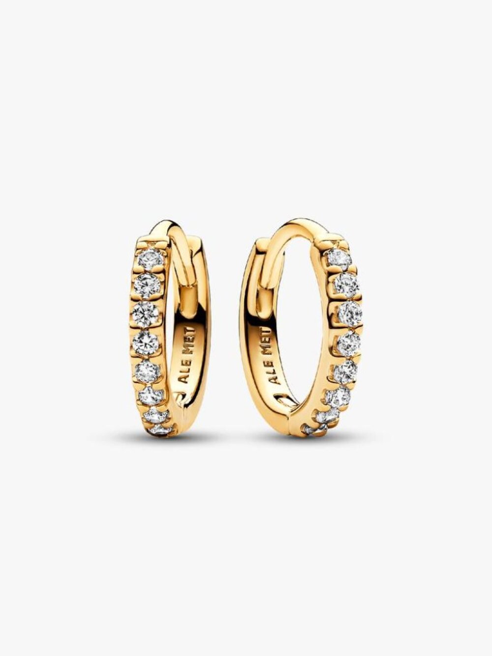 Pandora Sparkling Huggie Hoop Earrings